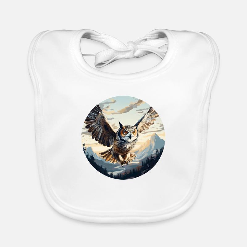 Eagle Owl Organic Baby Bibs