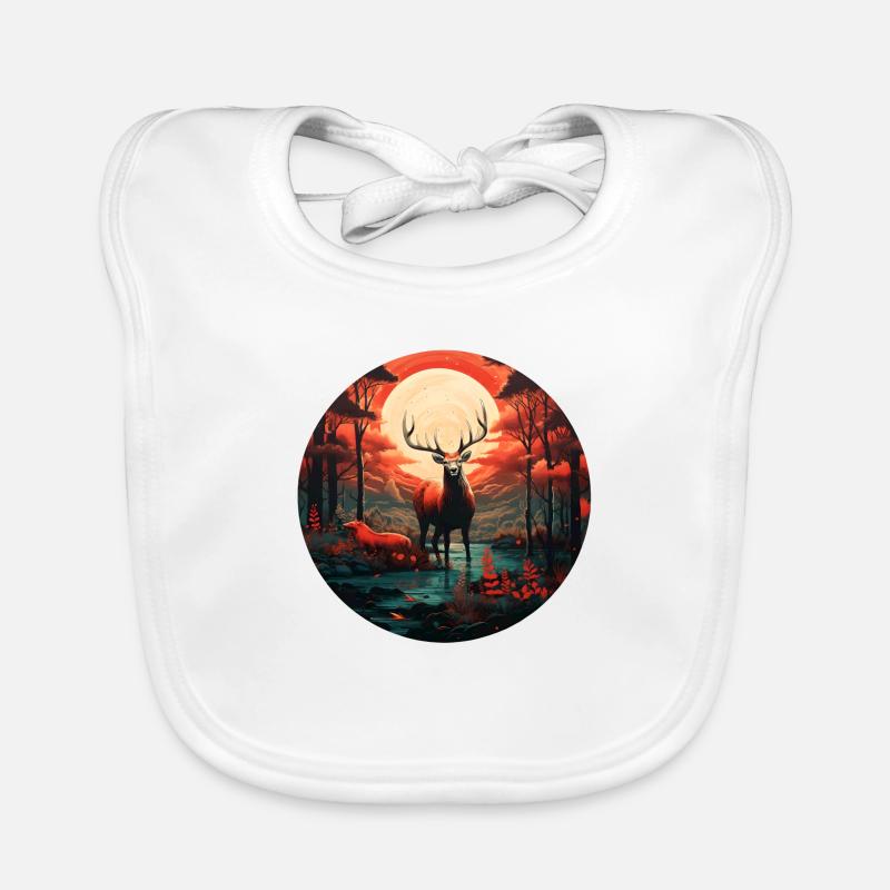 Mystical Deer Organic Baby Bibs