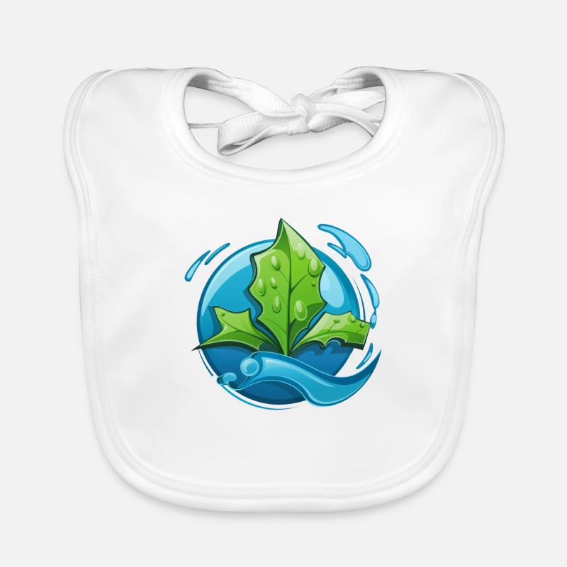 Eco: Eau & Feuille Bavoir bio Bébé