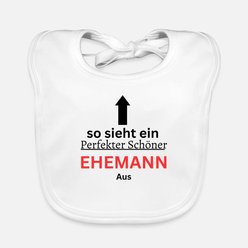 Der perfekte Ehemann Baby Bio-Lätzchen