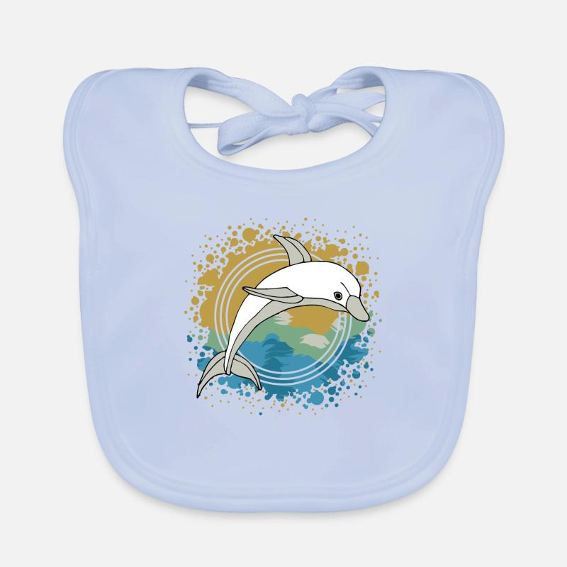 Dolphin Organic Baby Bibs