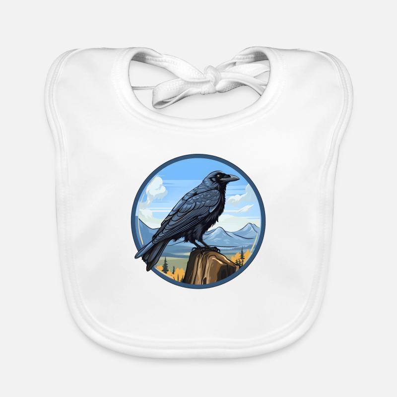 Raven Organic Baby Bibs
