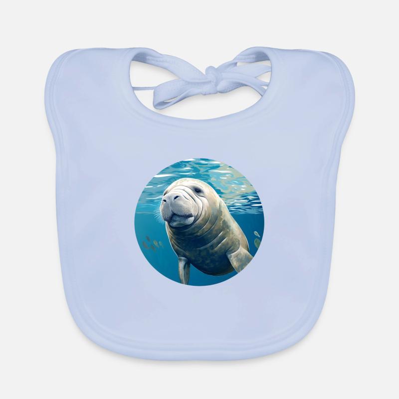 Lamantin Bavoir bio Bébé