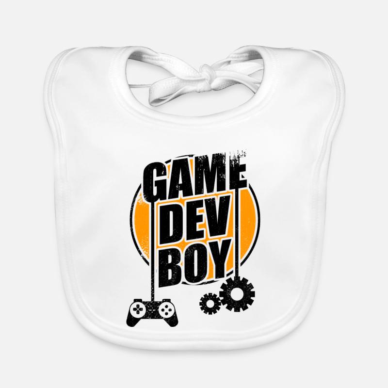 Game Dev Boy Organic Baby Bibs
