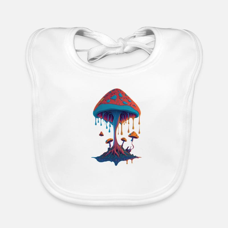 Champignon Bavoir bio Bébé