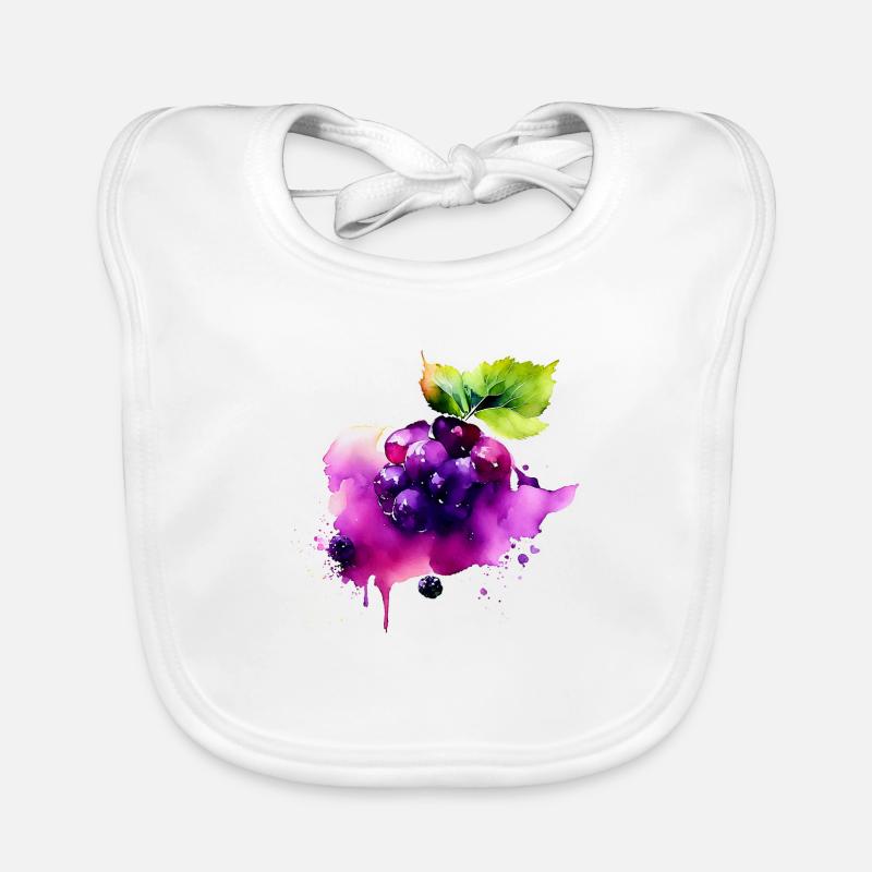 Blackberry Splash Organic Baby Bibs