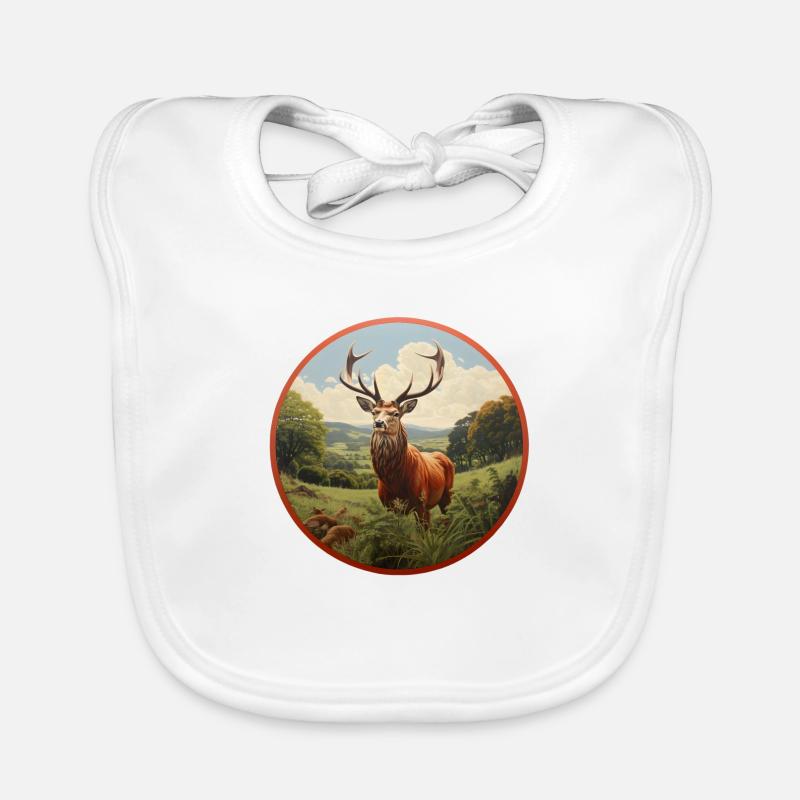 Red Deer Organic Baby Bibs