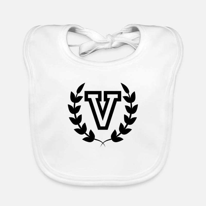 Letter v sport Organic Baby Bibs