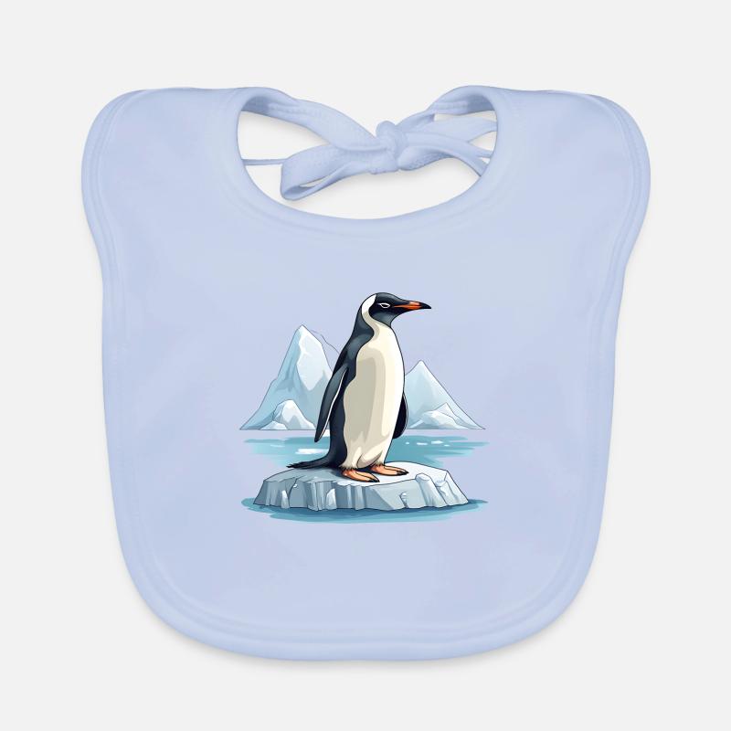 Penguins are endangered Organic Baby Bibs
