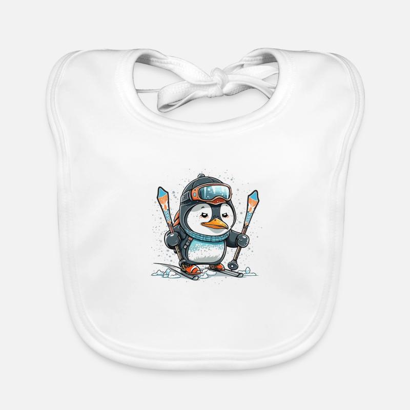 Kühle Abfahrt Baby Bio-Lätzchen