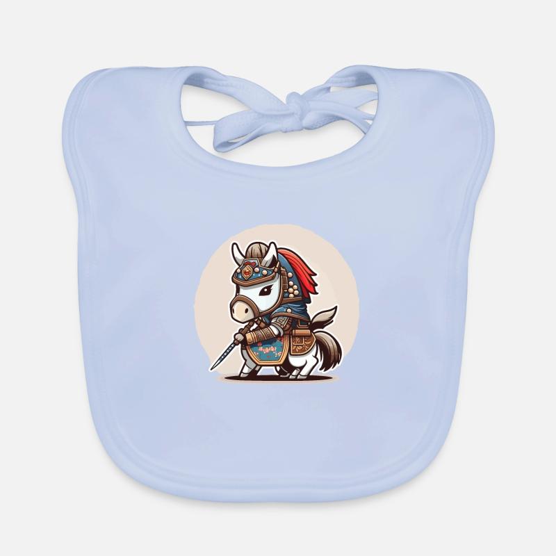 Equestrian Warrior Organic Baby Bibs