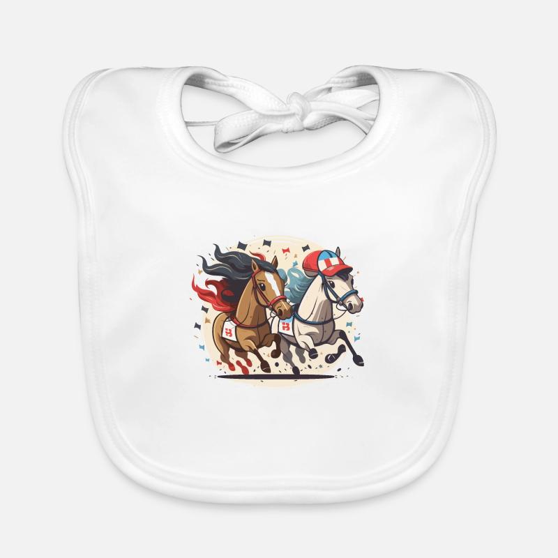 Galloping Glory Organic Baby Bibs