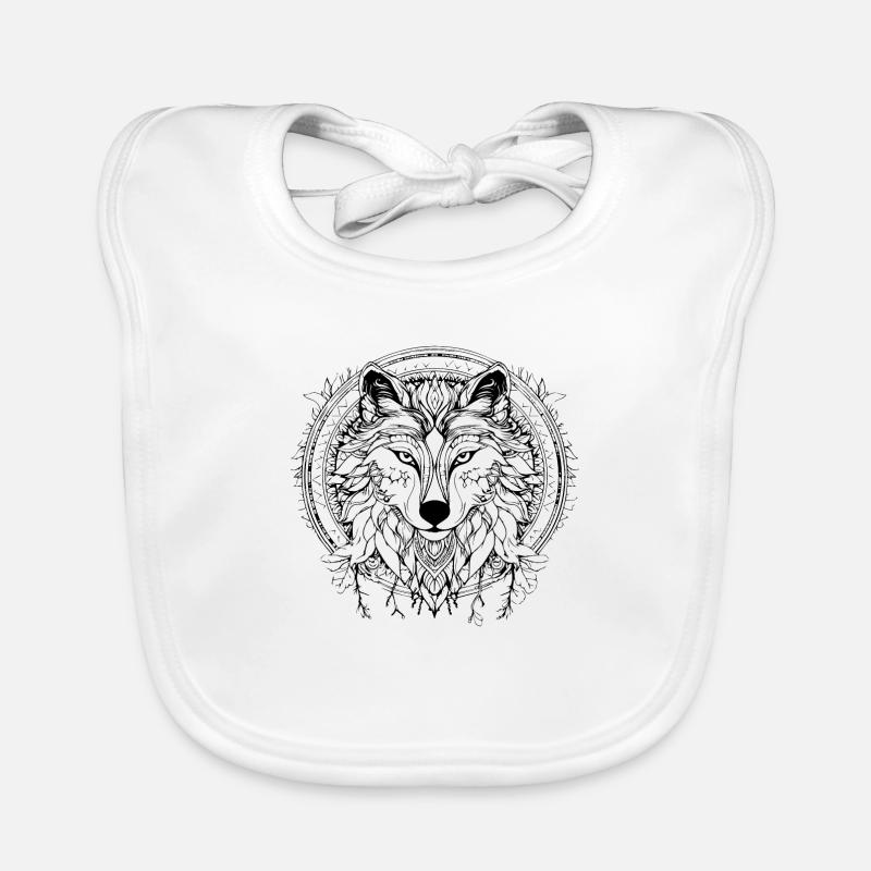 Loup Bavoir bio Bébé
