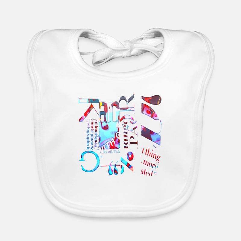 Zeitungsausschnitte Scrapbook Zeitschriften Alphabet Code Baby Bio-Lätzchen