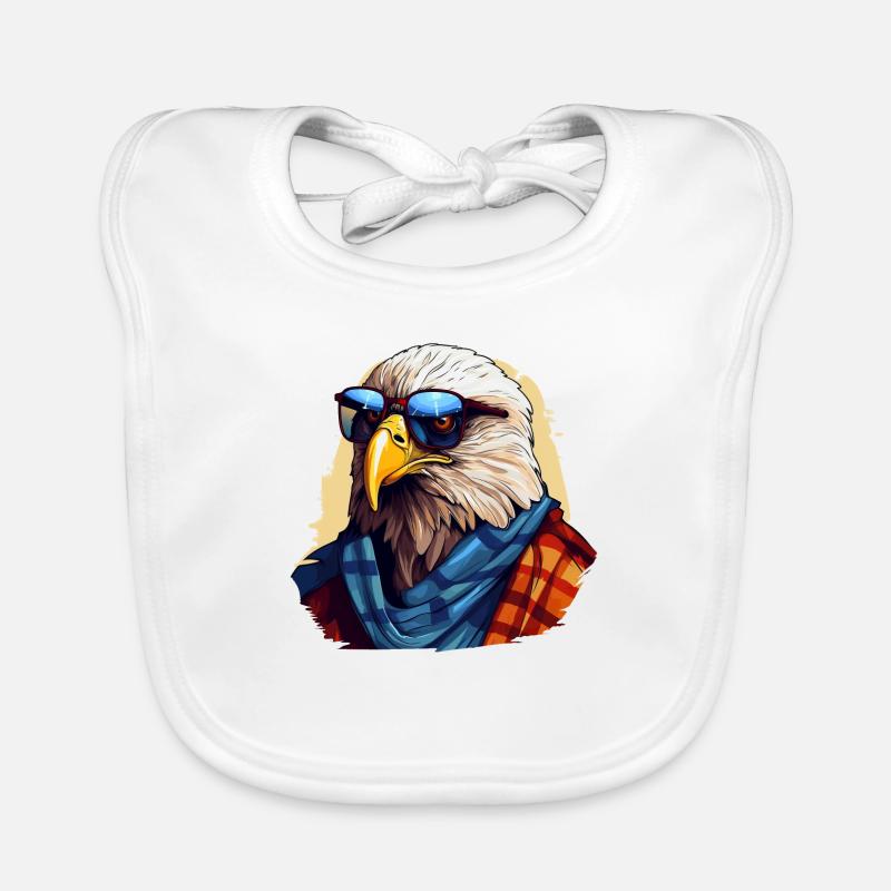 Streetwear Bald Eagle | Eagle lovers Organic Baby Bibs
