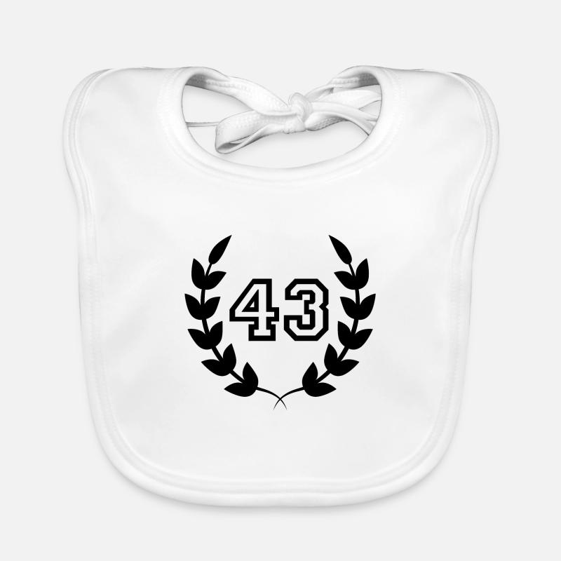 Geschenkidee zum 43. Geburtstag 43 Jahre Baby Bio-Lätzchen