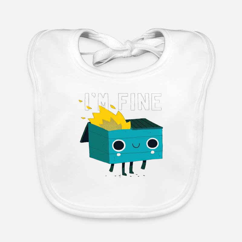 I ́m Fine Organic Baby Bibs