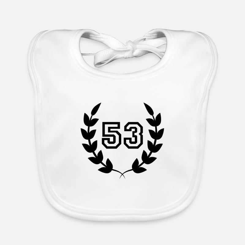 53rd birthday-gift idea 53 years Organic Baby Bibs