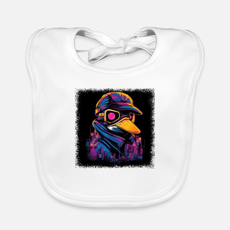 Cool Romantic Statement Duck Bath Bow Hunting Organic Baby Bibs