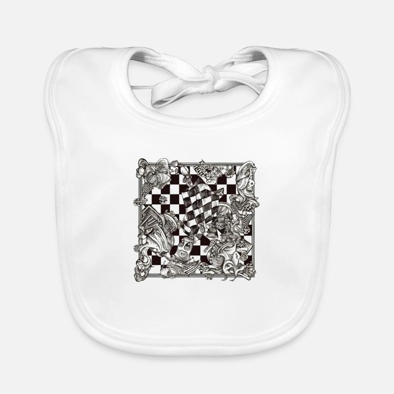 Abstraction Echiquéenne n°1 Organic Baby Bibs