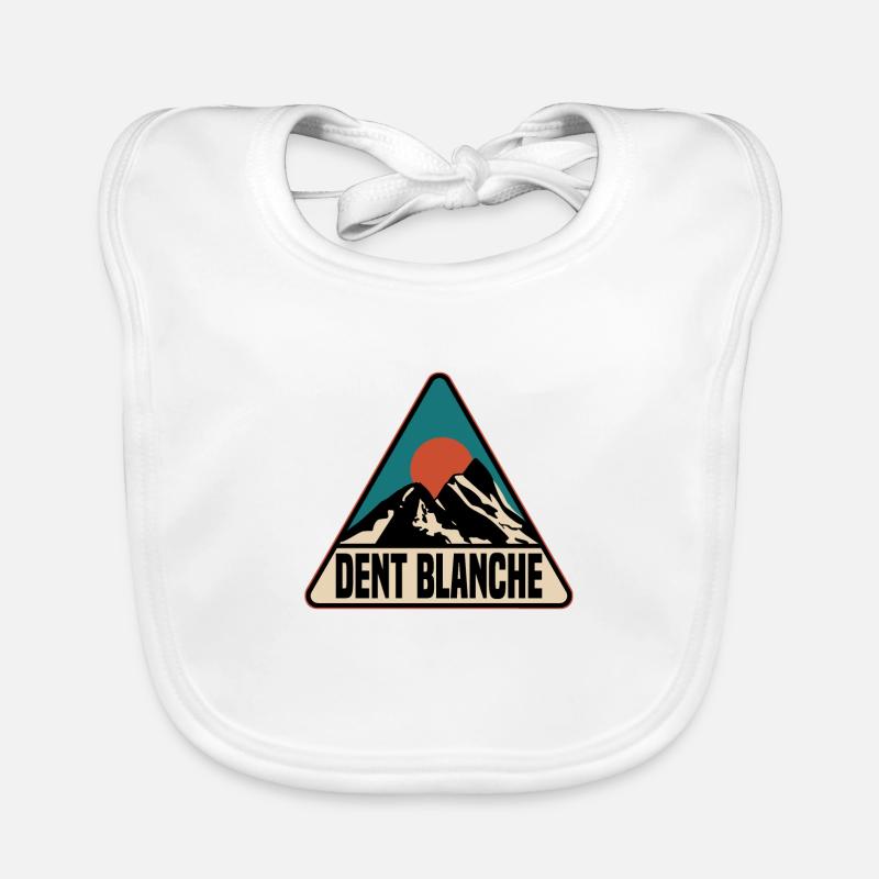 Dent blanche Berg Schweiz Baby Bio-Lätzchen