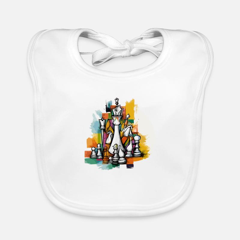 Chess composition Organic Baby Bibs
