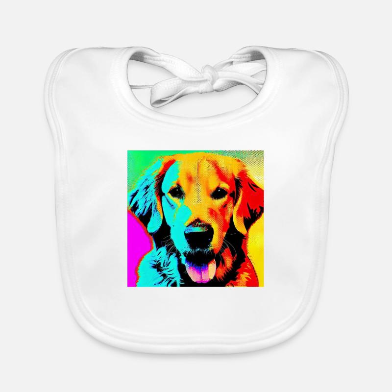 Golden Retriever Organic Baby Bibs
