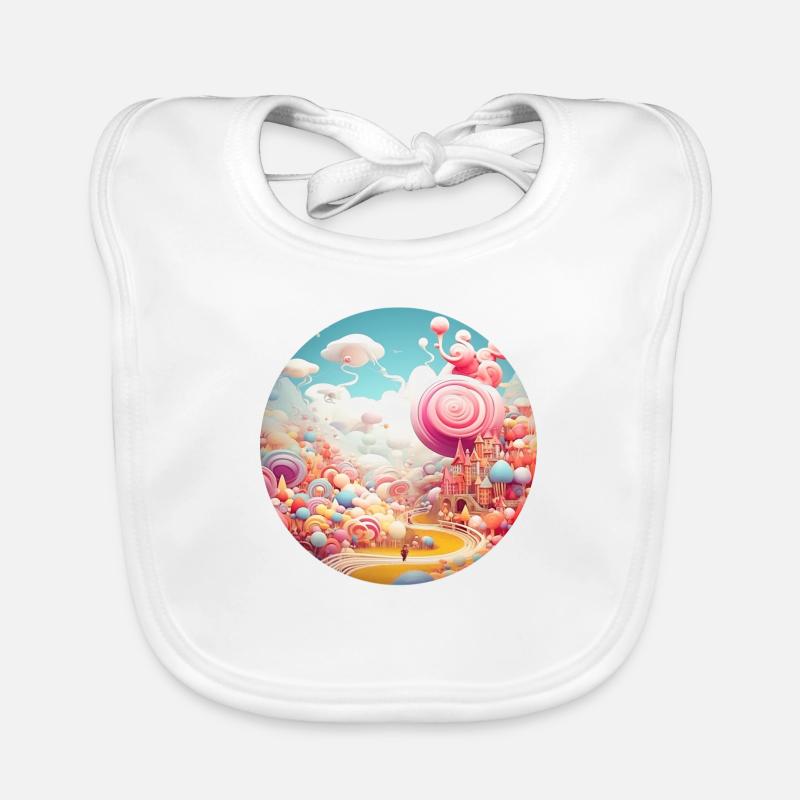 Dreamlike Discoveries: Creative Adventures Organic Baby Bibs