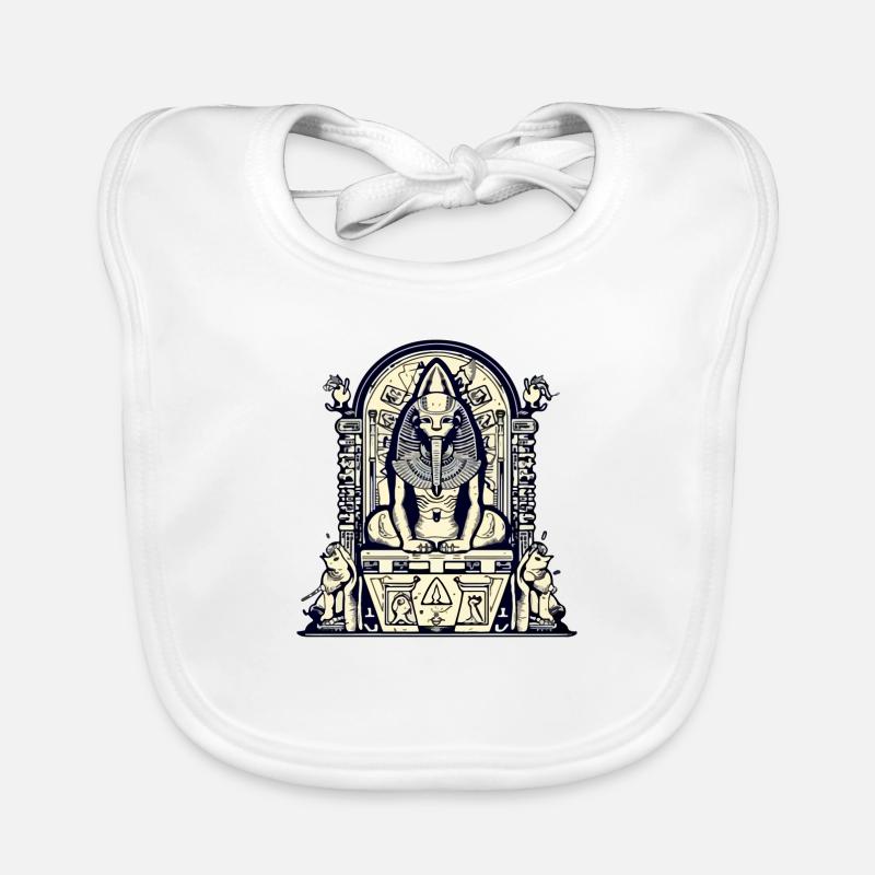 The god Sphynx Organic Baby Bibs