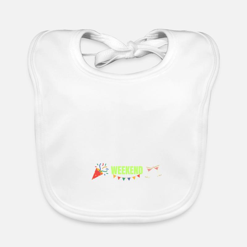Semaine - Bavoir bio Bébé - blanc
