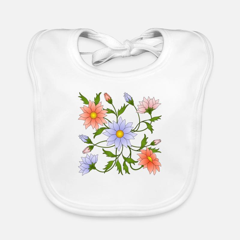 Fleur Bavoir bio Bébé
