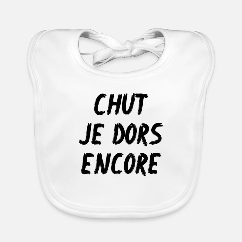 chut je dors encore Bavoir bio Bébé