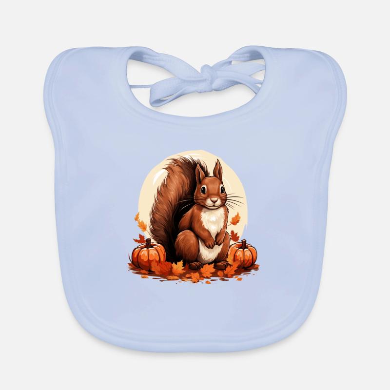 Eichhörnchen Baby Bio-Lätzchen