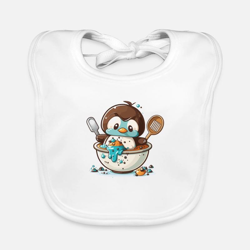 Penguin Pastry Organic Baby Bibs
