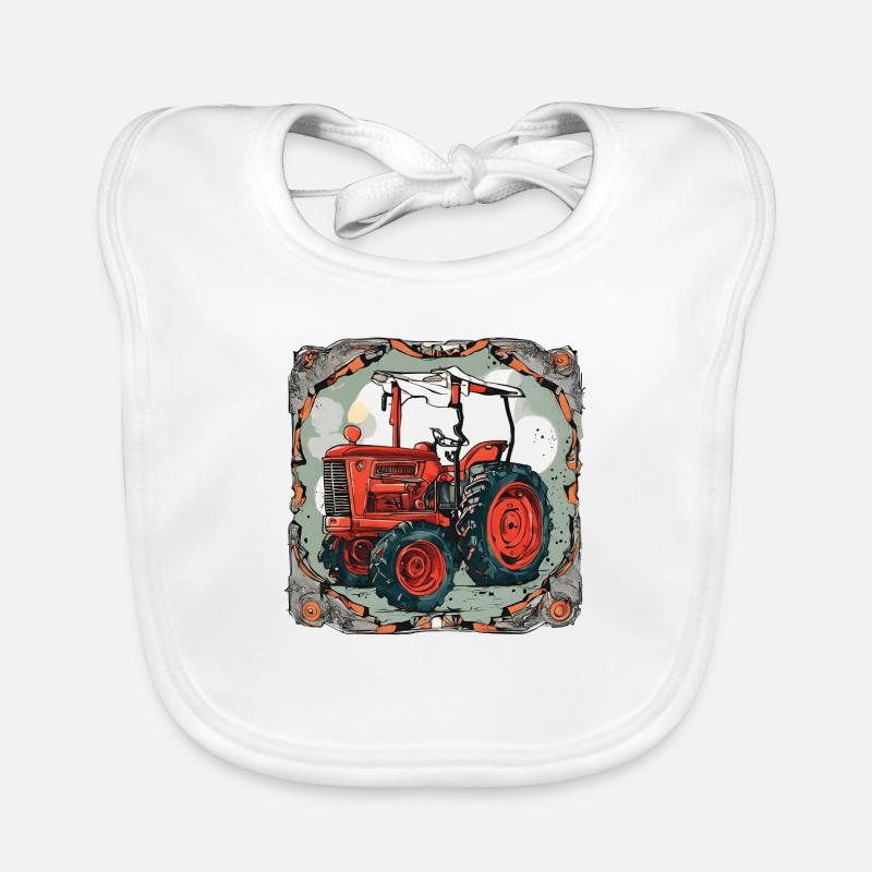 Traktor Baby Bio-Lätzchen