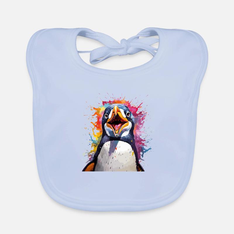 Le Pingouin Parlant Bavoir bio Bébé