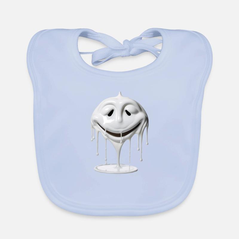 Le visage blanc Bavoir bio Bébé