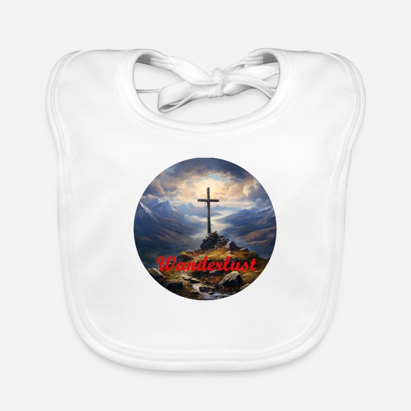 Wanderlust - Summit Cross Organic Baby Bibs