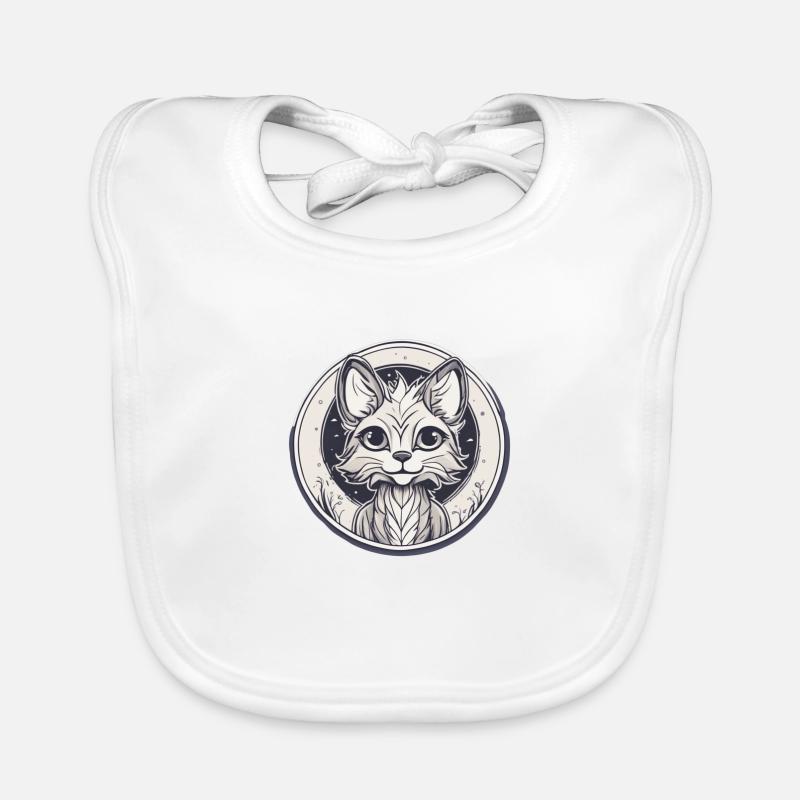 chat Bavoir bio Bébé