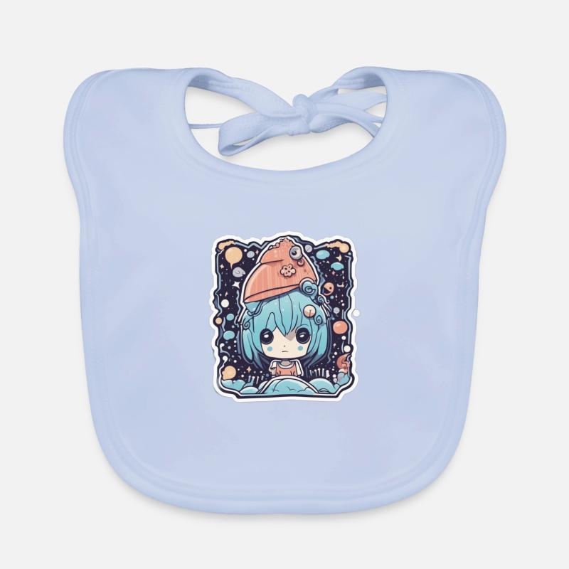 Fille de l’espace Bavoir bio Bébé