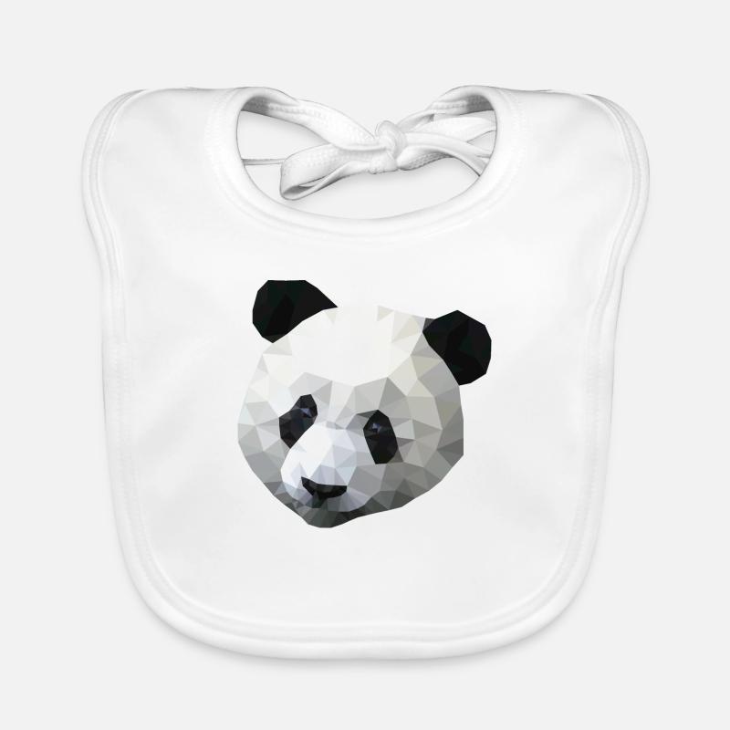 Panda polygone Bavoir bio Bébé