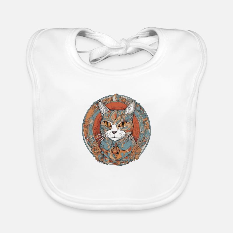 Chat Bavoir bio Bébé