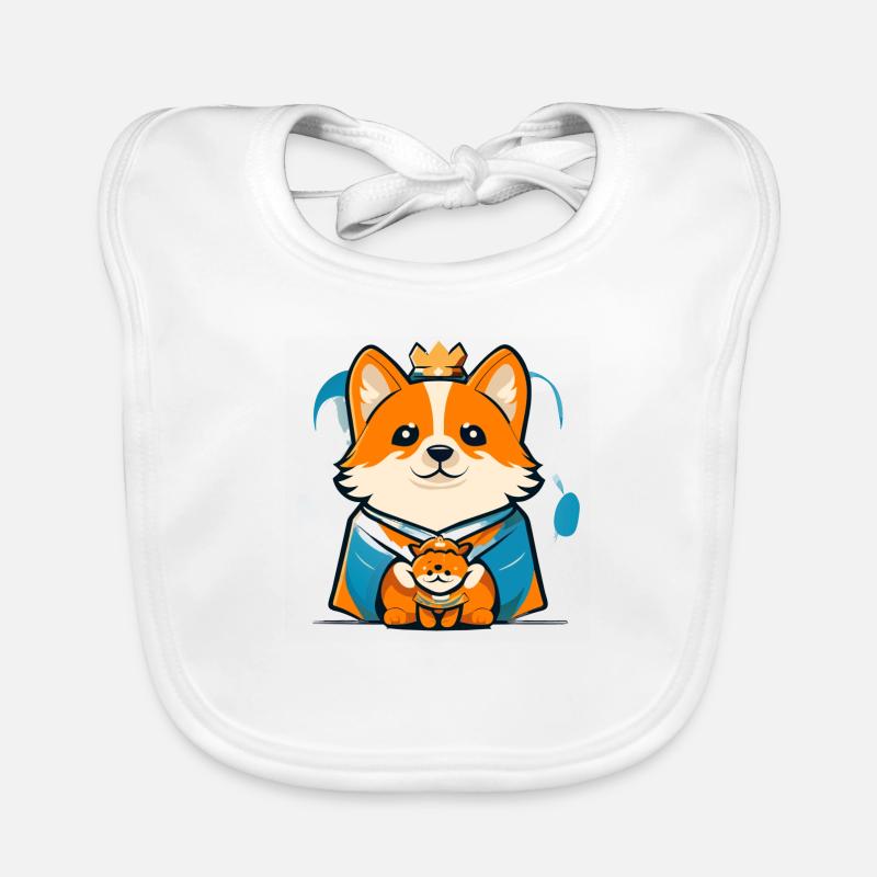 Mignon chien roi Bavoir bio Bébé