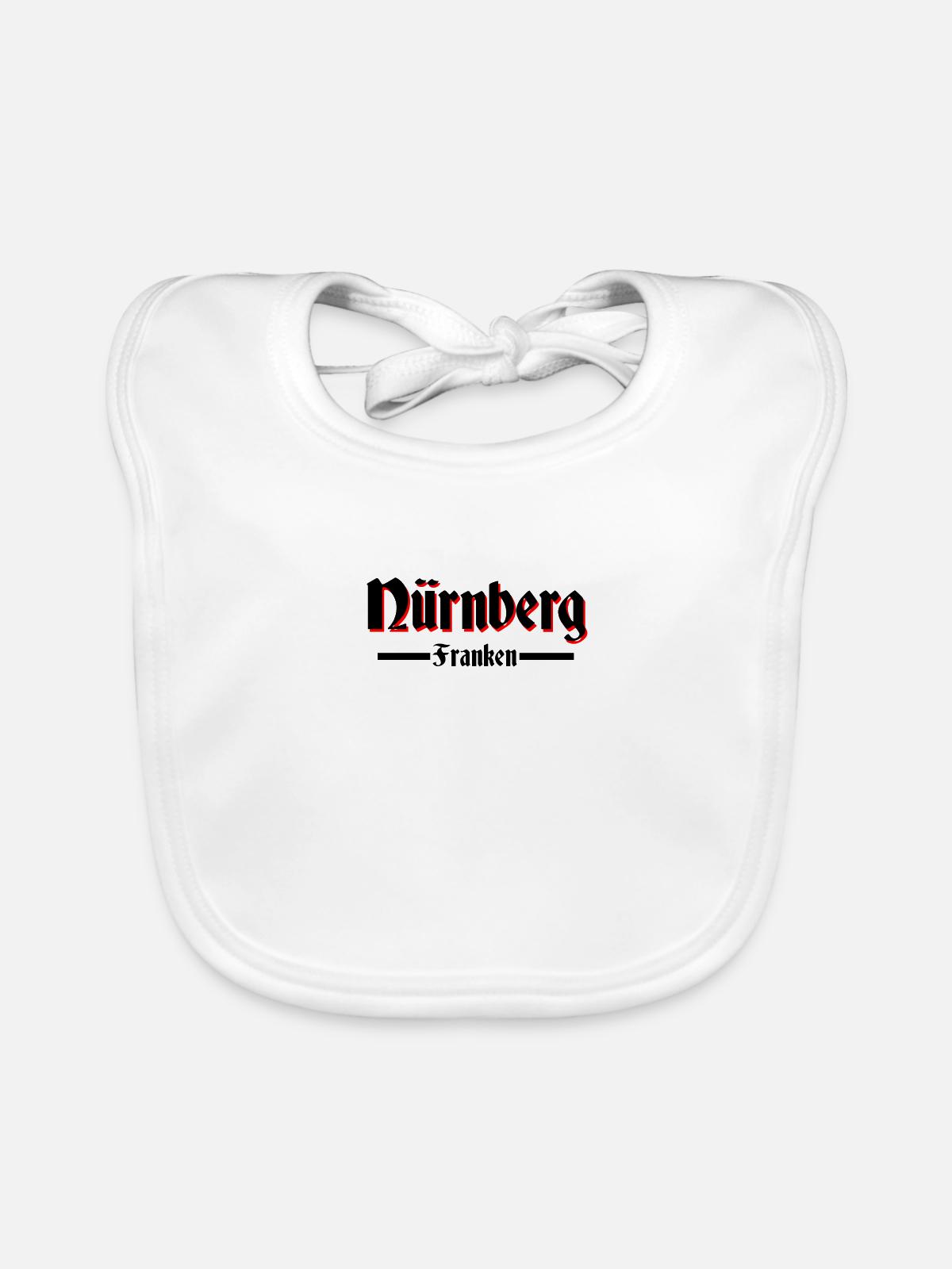 Nürnberg - Baby Bio-Lätzchen - Weiß - Vorne