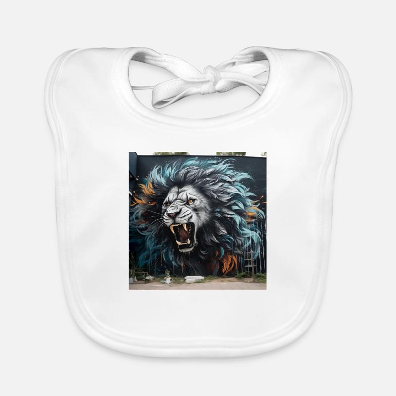 Lion Tag Bavoir bio Bébé