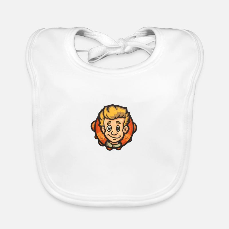 Cheerful boy Organic Baby Bibs