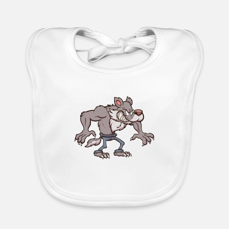 Evil Werewolf Organic Baby Bibs