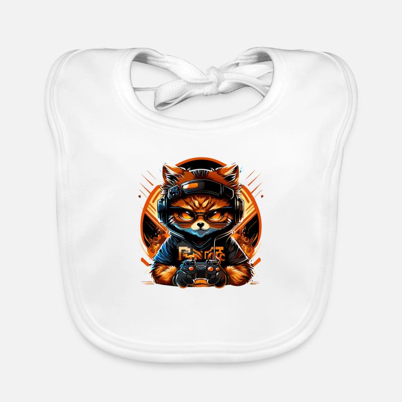 Chat de jeu Bavoir bio Bébé