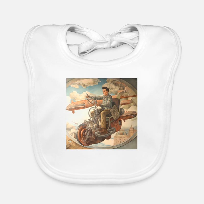 Diego Flying Machine Organic Baby Bibs