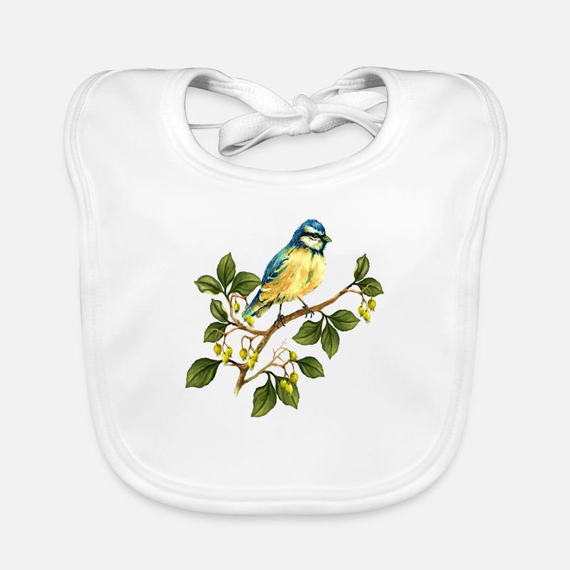 Oiseau coloré Bavoir bio Bébé